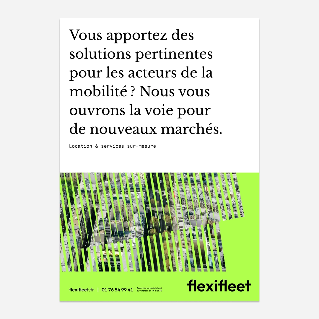 Site web, identité visuelle institutionnelle, Flexifleet, VTC, UX design, Startup