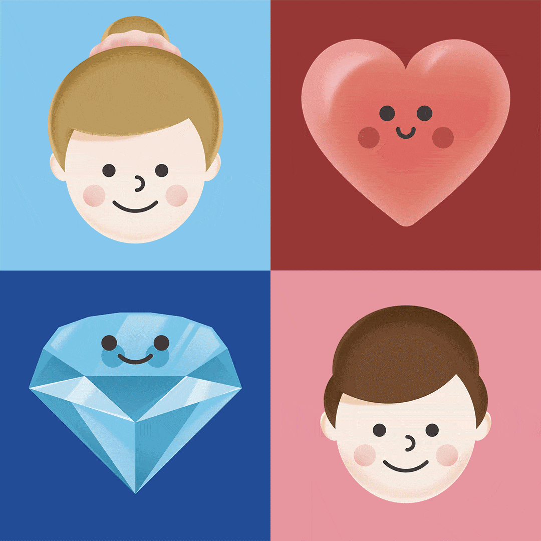 Série d'illustrations colorées, flat design, 3D