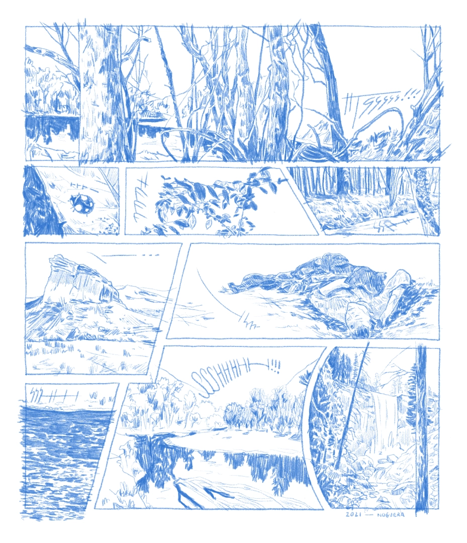 Dessin au crayon d'une bande dessinée (BD)