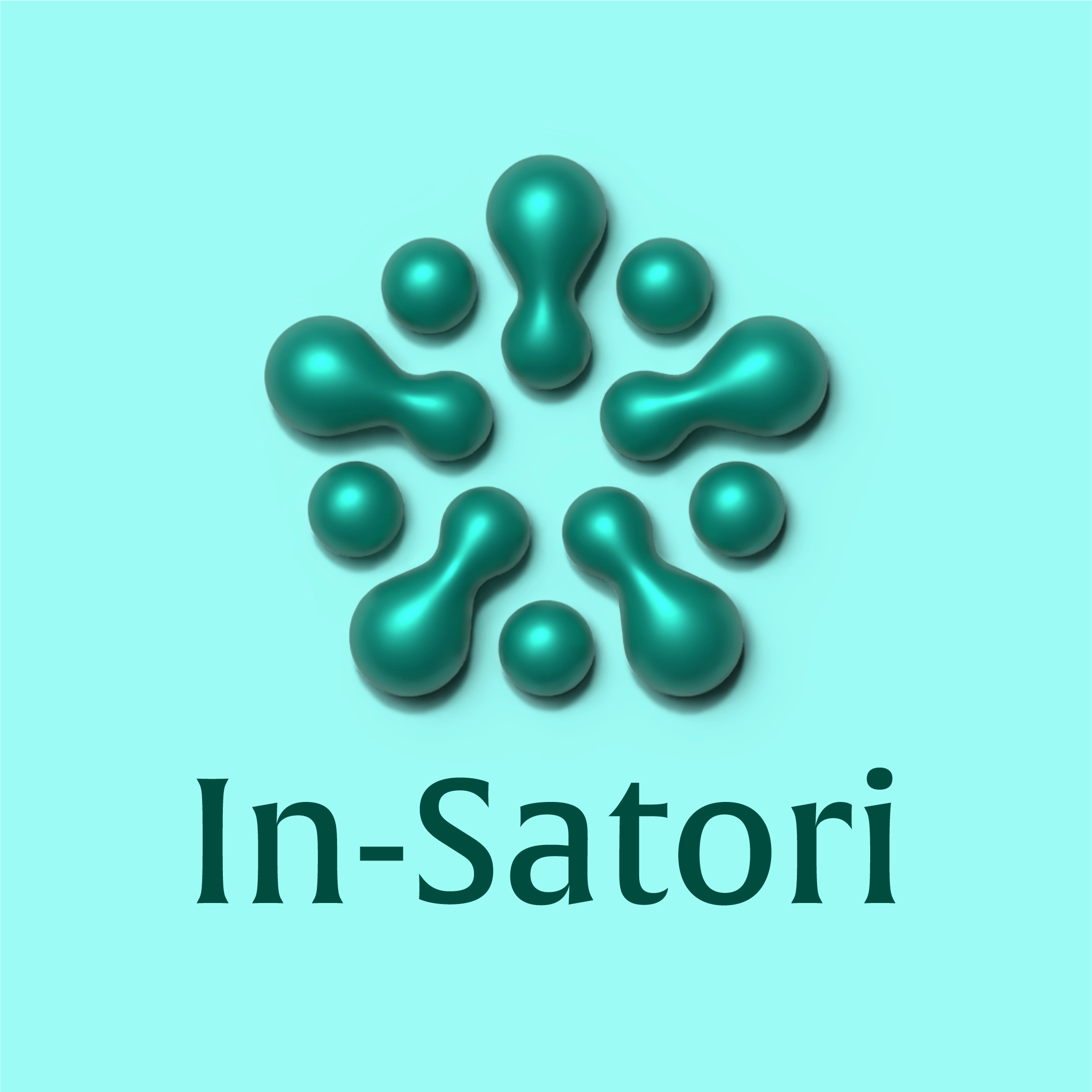 Identité visuelle de l'entreprise In-Satori, logo, symbole, typographie