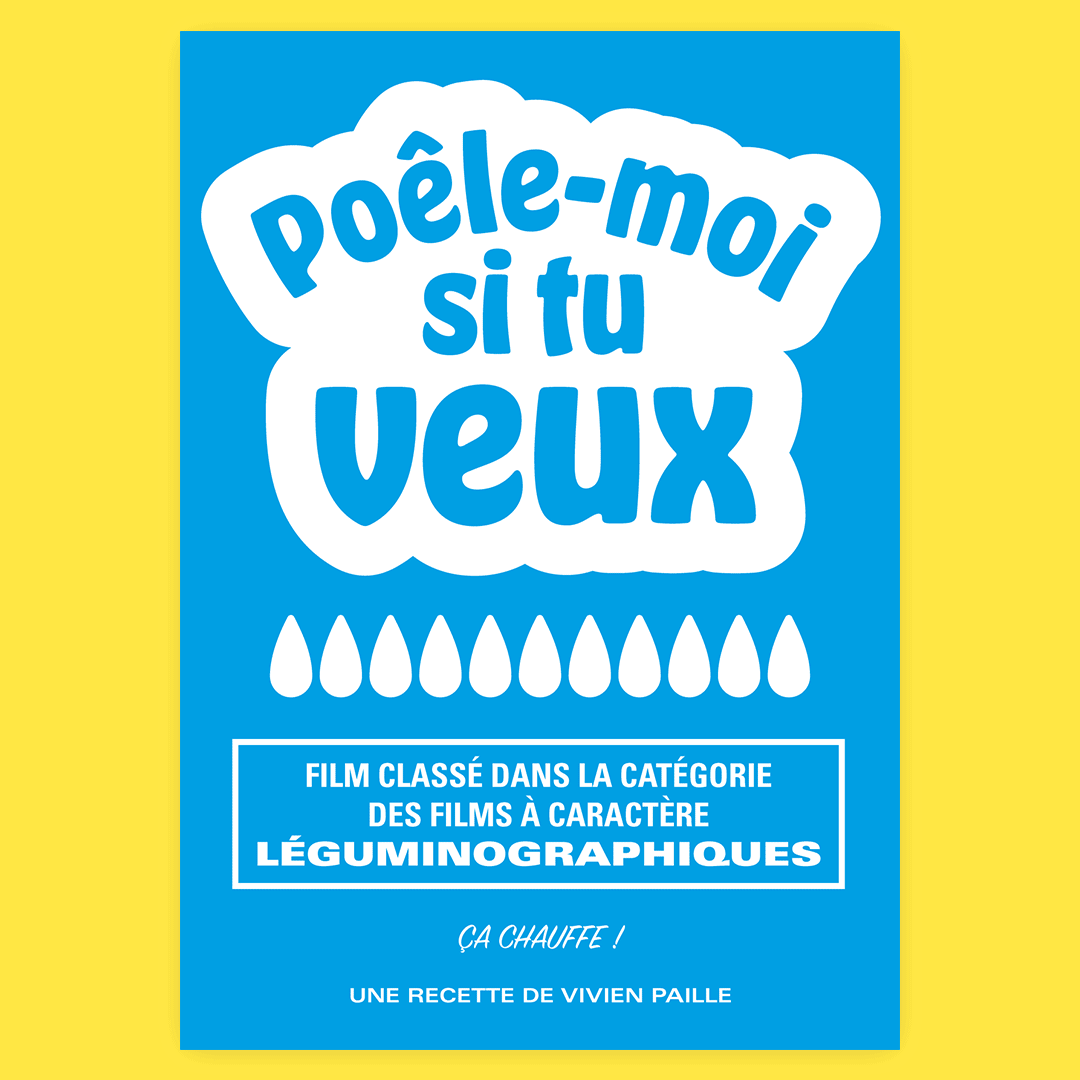 Affiches typographiques expressives colorées inspirées de posters de cinéma pour la boutique éphémère et énénementielle 'Sec Shop' pour la marque 'Vivien Paille', typographie display dynamique