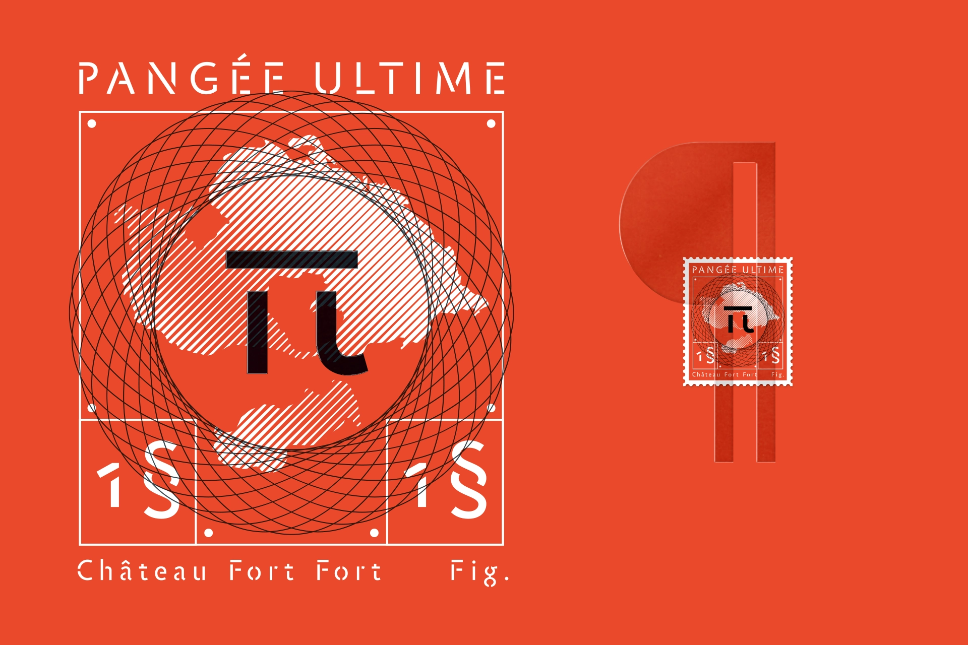 Timbre poste, motif, trame, typographie, illustration